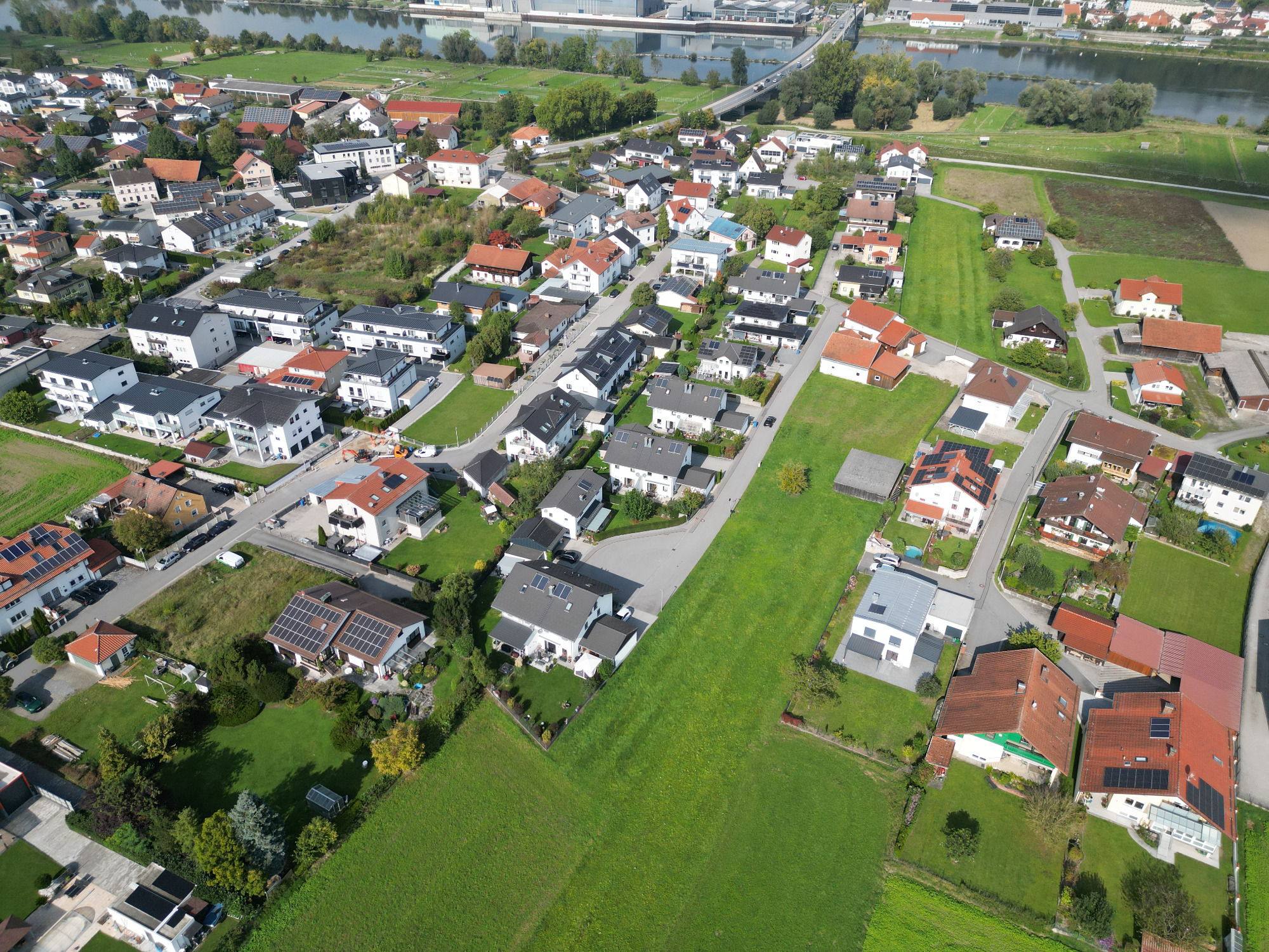 Entwickeltes Wohnquartier